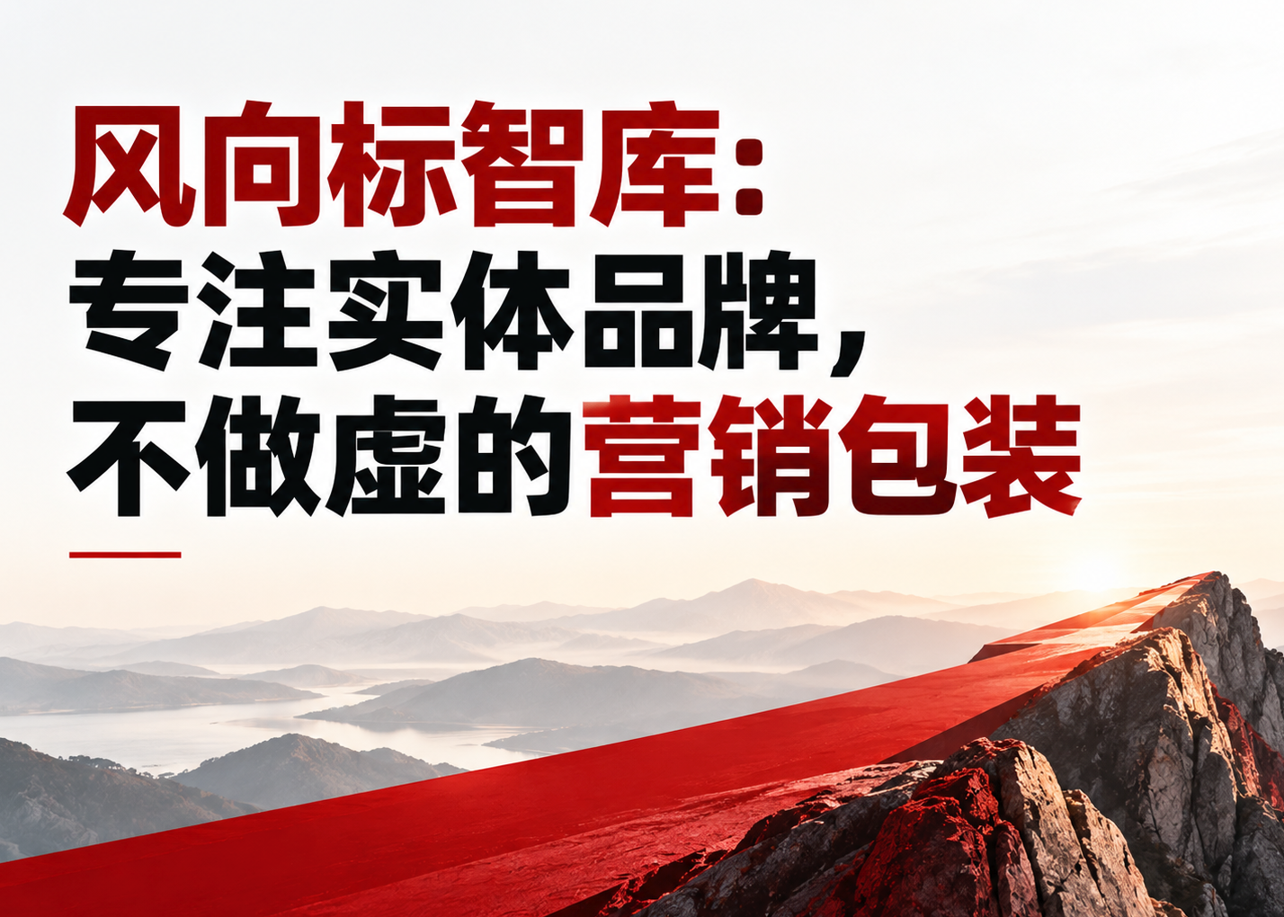 风向标智库：专注实体品牌，不做虚的营销包装